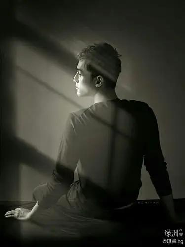 胡歌的背影
