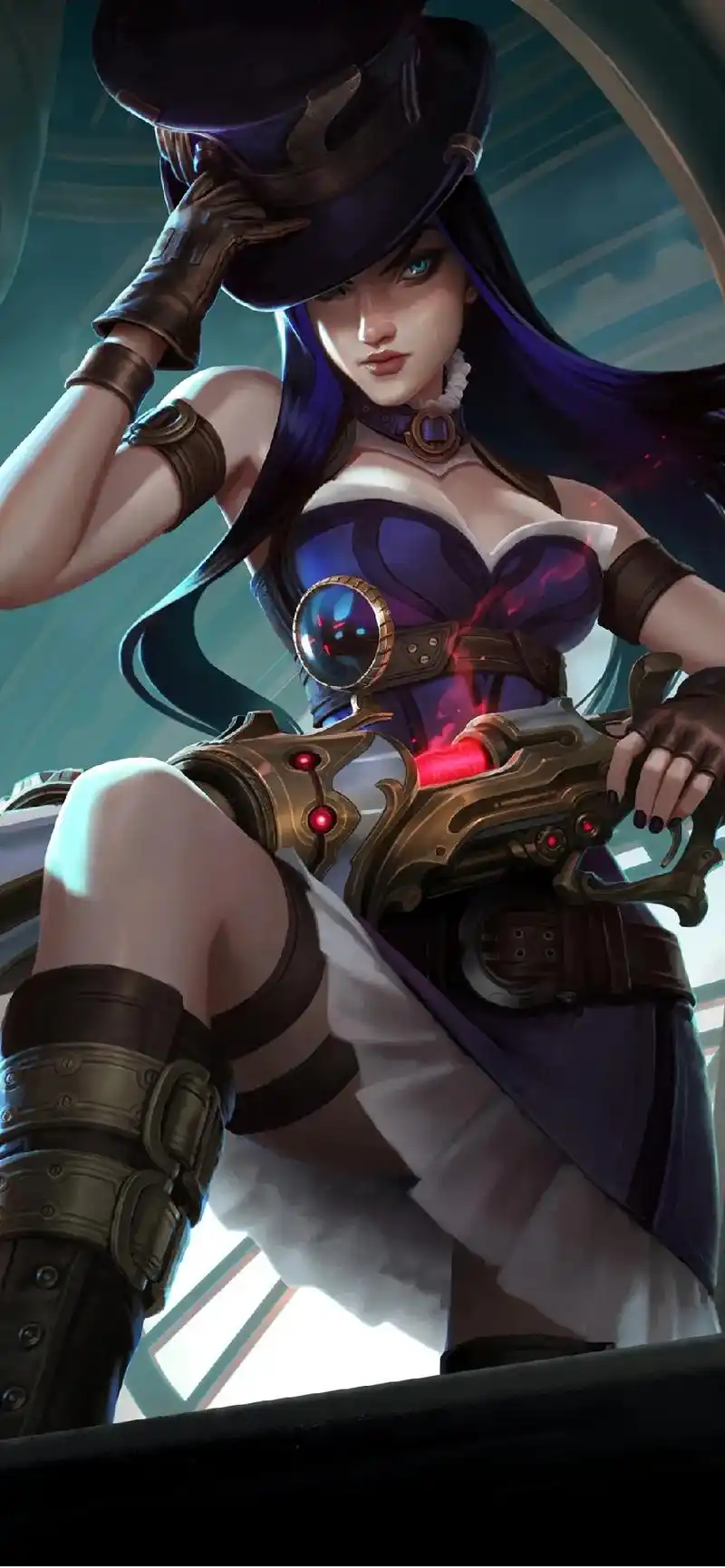 英雄联盟皮城女警凯特琳全皮肤手机壁纸