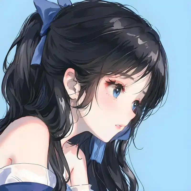 温柔的侧脸～动漫情头💙💗 日落尤其温柔,人间皆是浪漫……✨