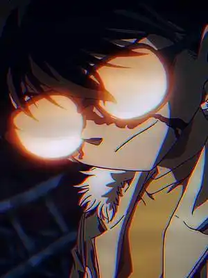 眼镜反光的柯南惹不起 #名侦探柯南