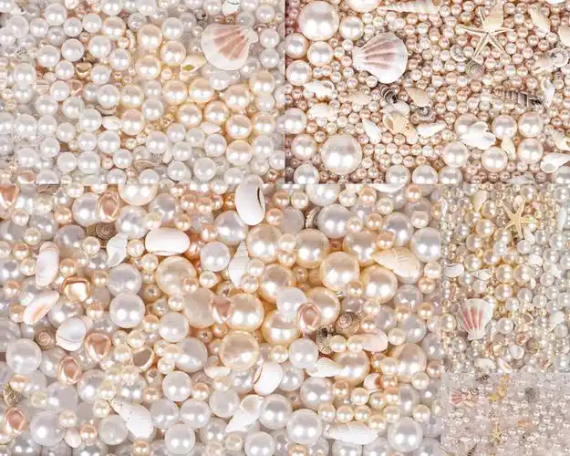 一颗颗珍珠摄影高清图片
