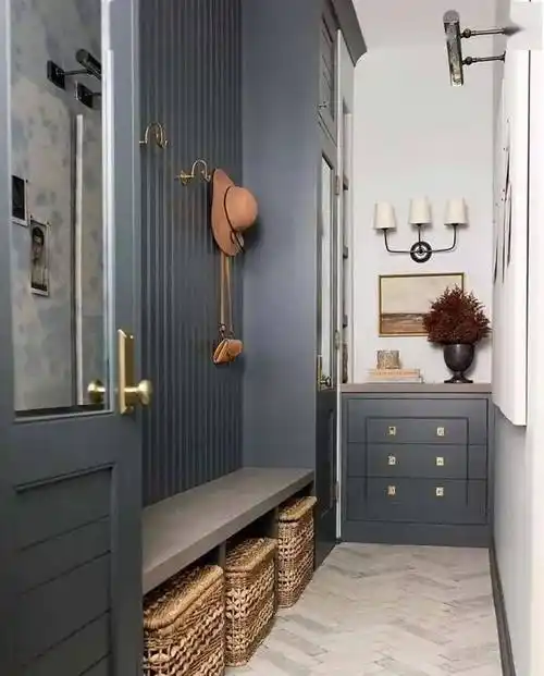 脱鞋换鞋脱挂外衣储物收纳清洁消毒01独立式玄关独立式玄关在设计上能