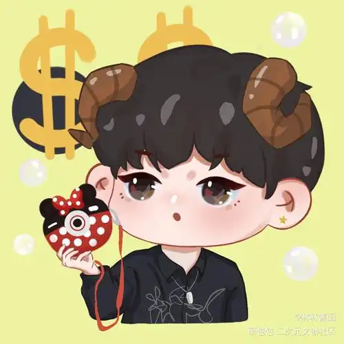 是泡泡机耶～哈哈哈好玩儿～_q版cv圈cv羊仔约稿绘画作品