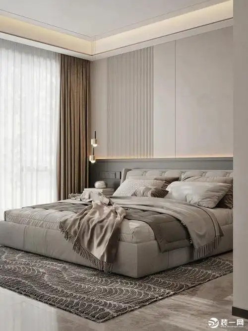 现代轻奢风格主卧装修效果图