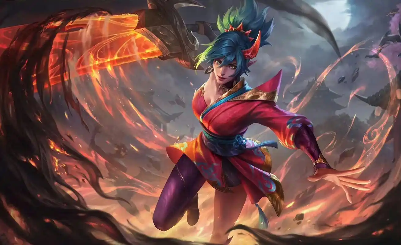 英雄联盟新增臻彩原画|||国服新一批臻彩的完整原画: 星之守护者 卡莎