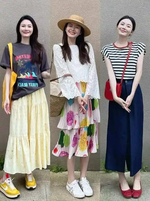 夏季的衣服"色彩"怎么搭配最美?博主亲身示范20套,照穿也洋气