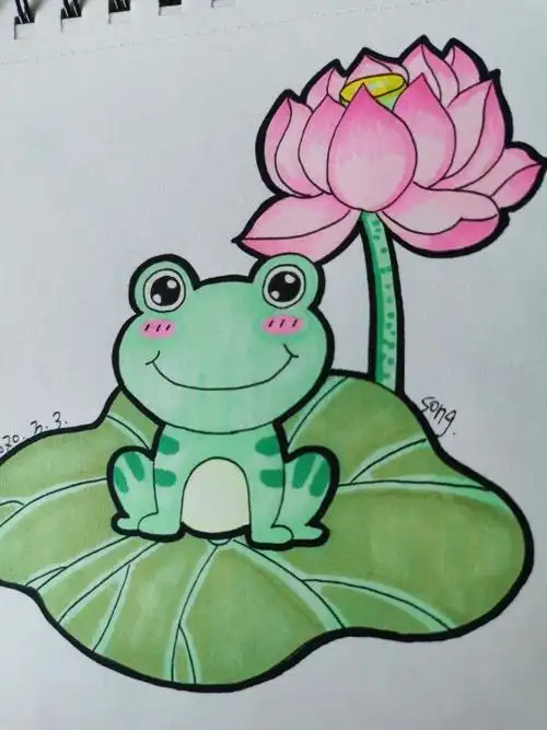 怎么画青蛙简笔画