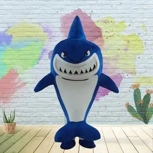 鲨鱼卡通人偶服装卡通服装行走人偶卡通服饰人偶道具服装公仔头套