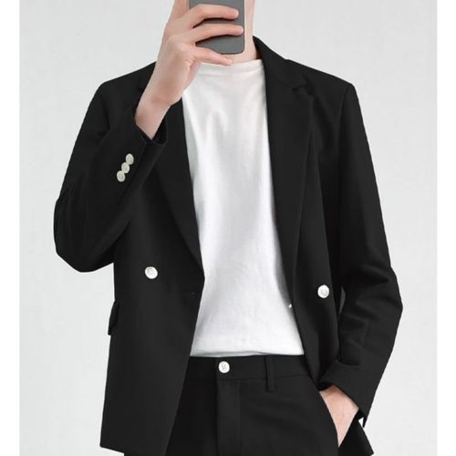 vfkz男士套装搭配潮流2024年新款帅气四件套西装男韩版修身全套ins春