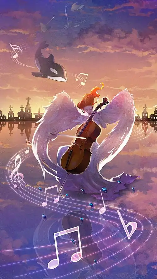 全民k歌插画背景