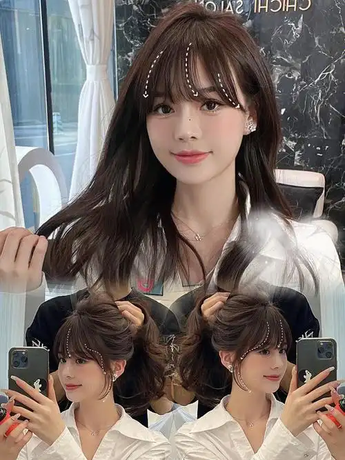 修饰脸型适合所有女生的刘海慵懒氛围感