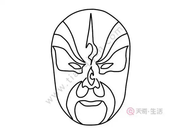 脸谱简笔画 脸谱怎么画