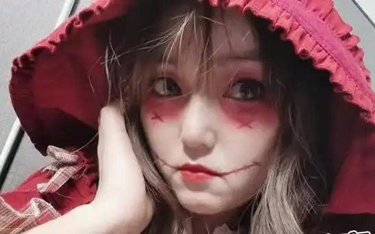 病娇鬼娃娃妆容分享~不给糖就捣蛋哈哈