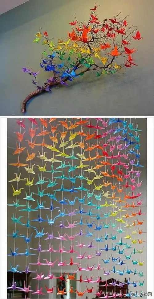 好好看 的千纸鹤,教你的朋友一起折啊【阿画】