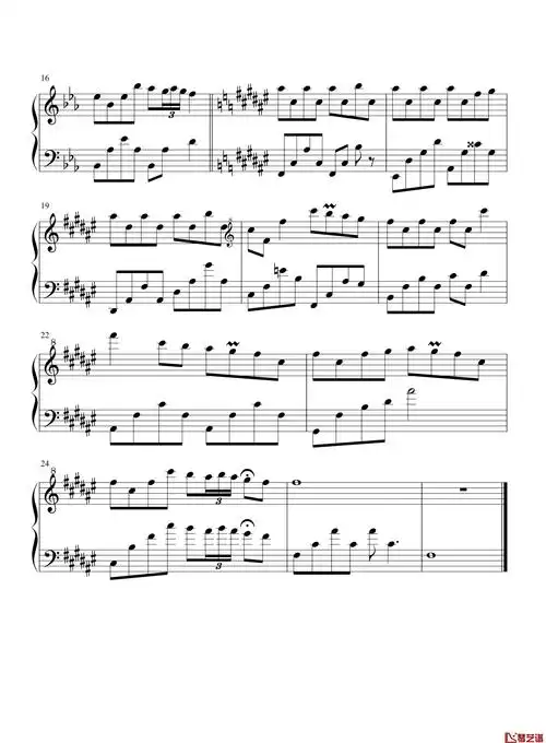 dance monkey钢琴谱-跳舞猴子-tones and i