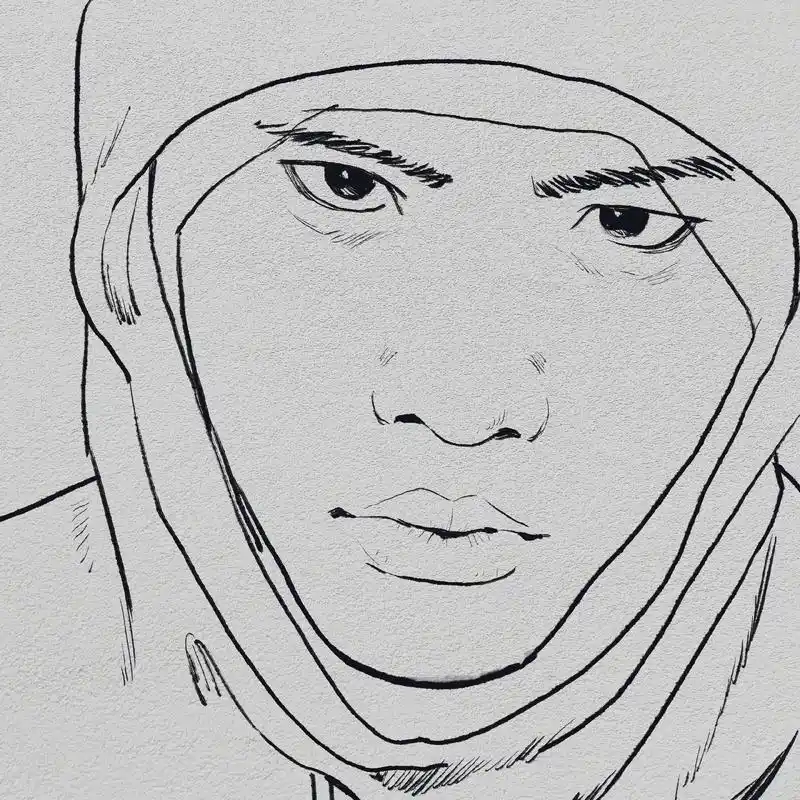祝杰伦生日快乐! 范特西封面水墨绘制步骤 #周杰伦 #绘画  - 抖音