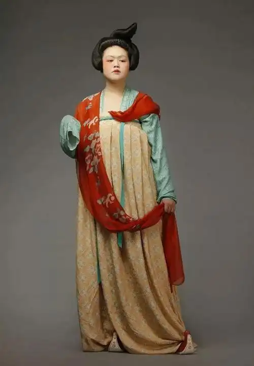 从敦煌壁画中走出来的供养人一身原汁原味的唐朝服饰简直太美了67