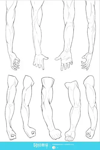 作业:如何学动漫插画之手臂的画法与训练技巧 - 33 - 轻微课