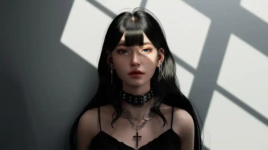 3d美女人物动漫壁纸,十字架主题,免费下载电脑壁纸