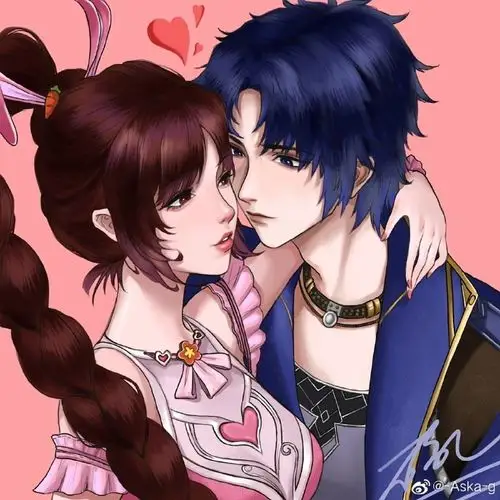 画了唐三和小舞的头像