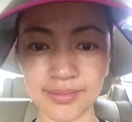 罗海琼晒全素颜不惧肤质暗沉