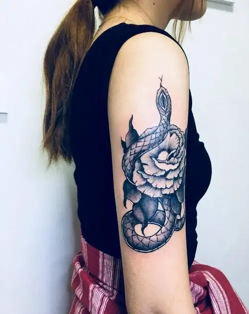 设计图纹身图片成品手臂手部手稿植物动物纹身图案