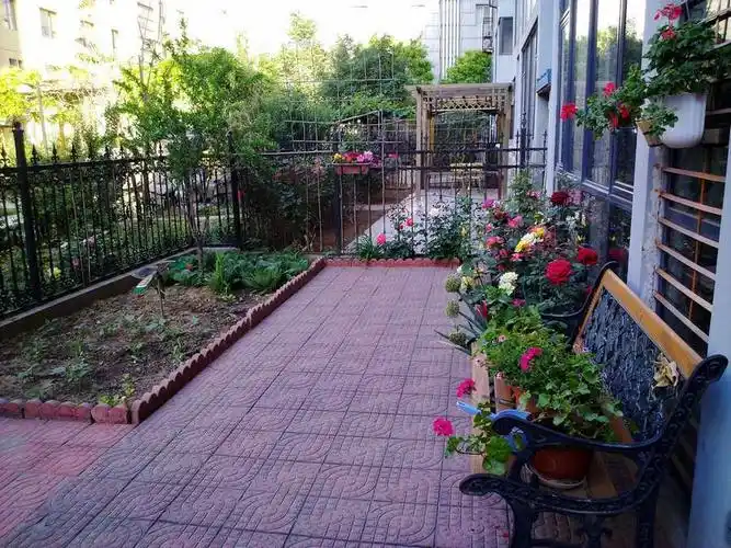 北京20㎡底楼小花园夜晚和老公喝茶聊天重温恋爱感觉