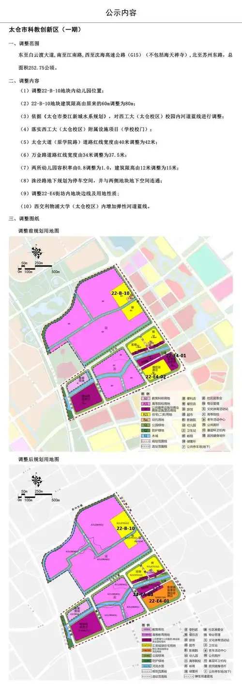 首次公开!太仓科教创新区规划,涉及多处学校,住宅用地