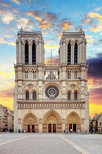 大教堂,巴黎圣母院_高清图片_全景视觉