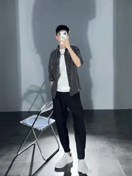 小个子男生夏季显高穿搭潮男帅气穿搭分享