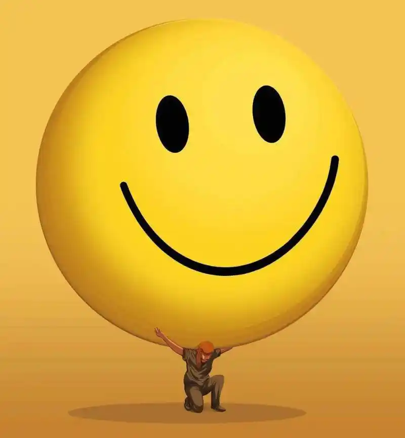 笑脸虽然很好看,但是为了迎合而刻意伪装出来的笑容就会很沉重,特别是