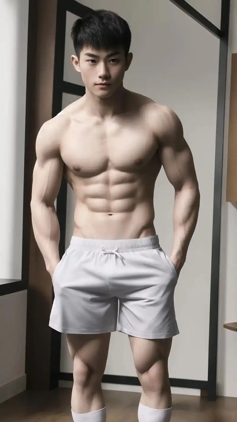 白袜帅哥～#腹肌 #男高中生 #这谁顶得住啊 #彩虹96 # - 抖音