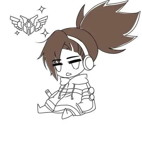 画了一只真实伤害的亚索