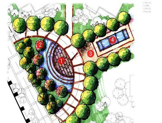 水景设计节点平面