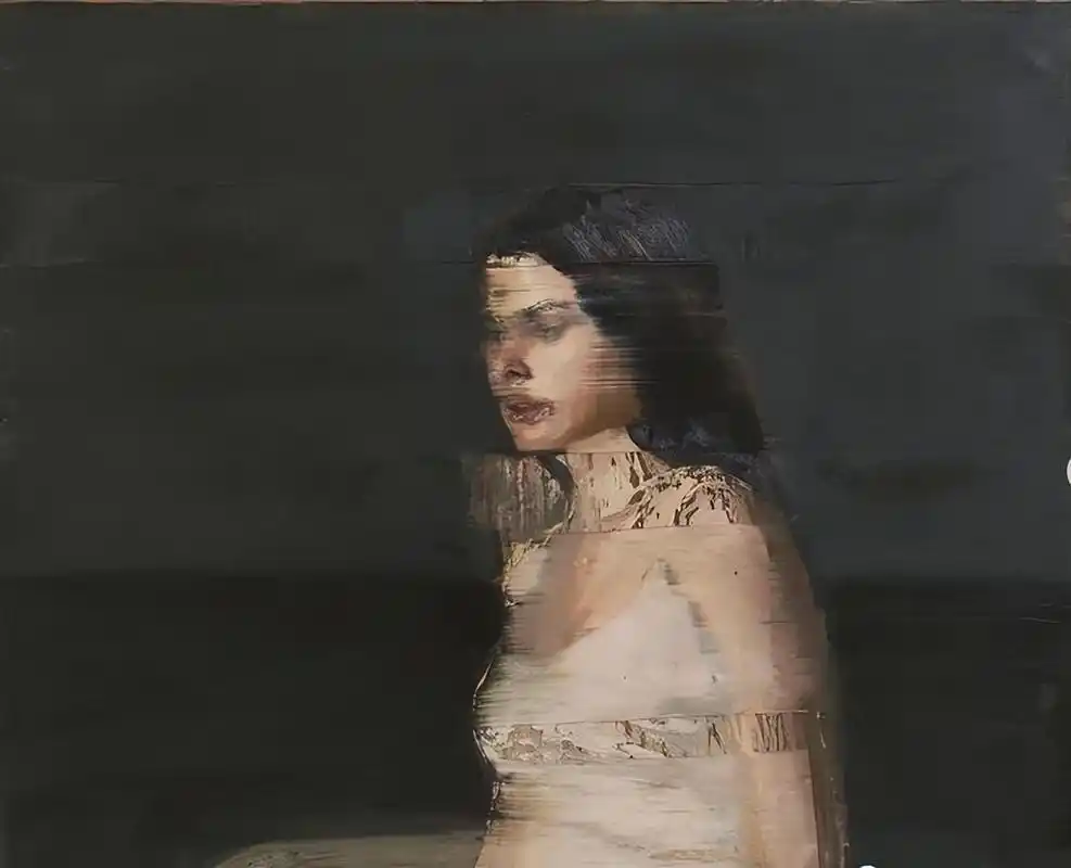 一组朦胧神秘,诡异的人物油画︱瑞士艺术家安迪·登茨勒的绘画