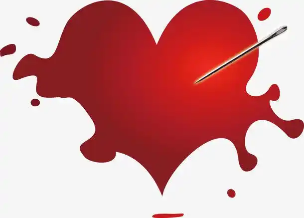 关键词 : 红色,受伤,心,滴血,针头,刺破,伤口