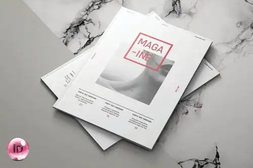 现代主义简约优雅杂志画册模板素材