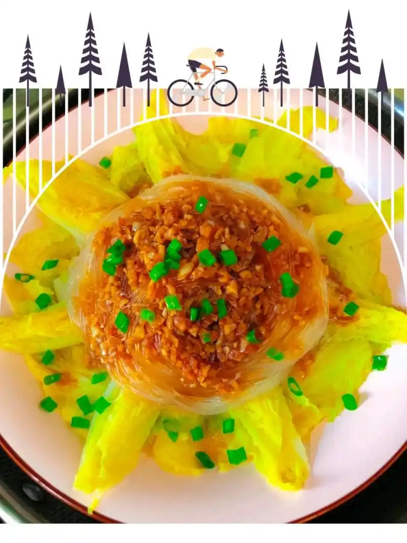 蒜蓉粉丝娃娃菜.简单的食材简单的做法,清爽解腻,蒜香浓郁的一 - 抖音