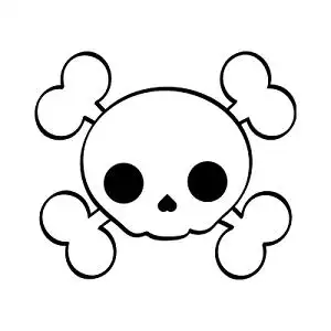 骷髅头涂鸦元素