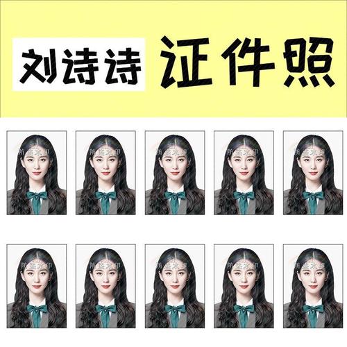 刘诗诗1寸证件照见面会应援原创周边定制定做抖音同款