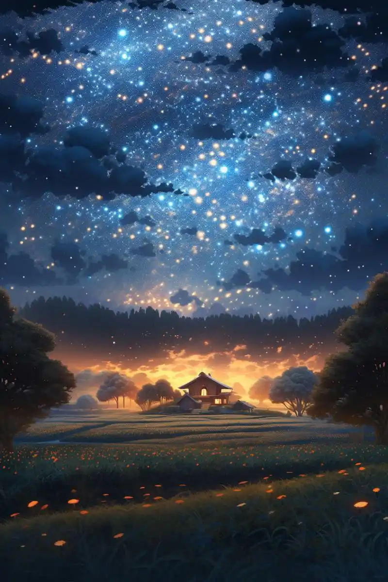 ai生画# #ai共创计划# #3d动漫# #唯美夜景# #治愈系风景