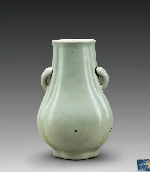 【清乾隆 仿官釉双耳小瓶】拍卖品_图片_价格_鉴赏_清代单色釉瓷器