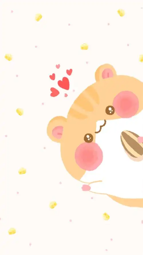 可爱 简单 插画 萌物 大脸 萌#手机壁纸"