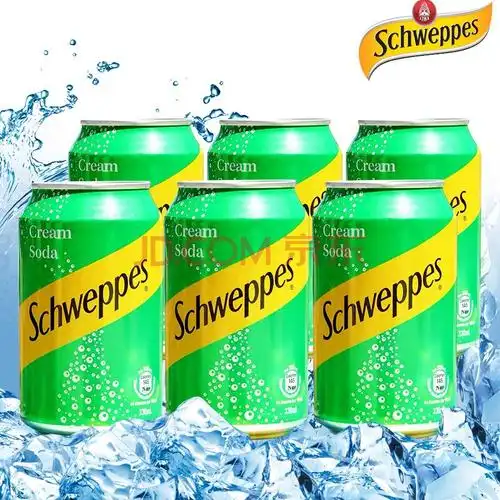 香港进口汽水玉泉奶油味苏打汽水330ml罐装 碳酸饮料 儿童汽水网红