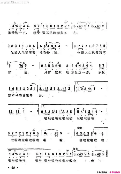 在雨中简谱-蔡妙甜演唱-刘家昌/刘家昌词曲-看谱啦