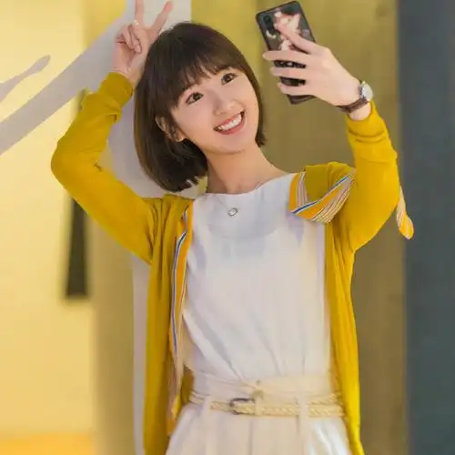 三十而已毛晓彤钟晓芹同款针织衫开衫外套休闲撞色外搭宽松