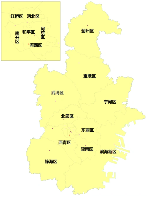 天津市有几个区和几个县?