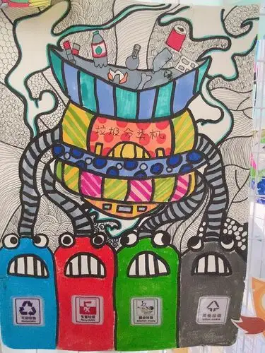 垃圾分类创意展 | 西安市莲湖区第八幼儿园