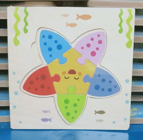 儿童动物拼图立体1-2-3岁宝宝幼儿小男女孩木质早教拼图