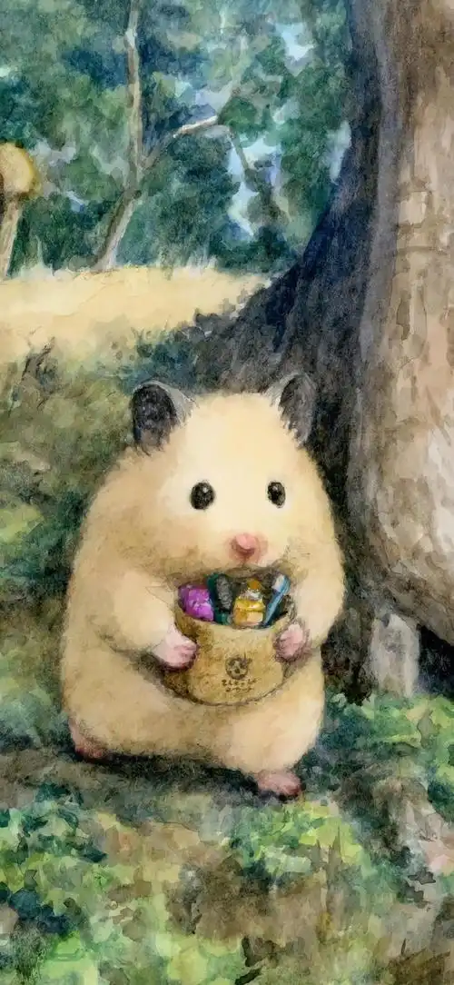 可爱的小仓鼠壁纸